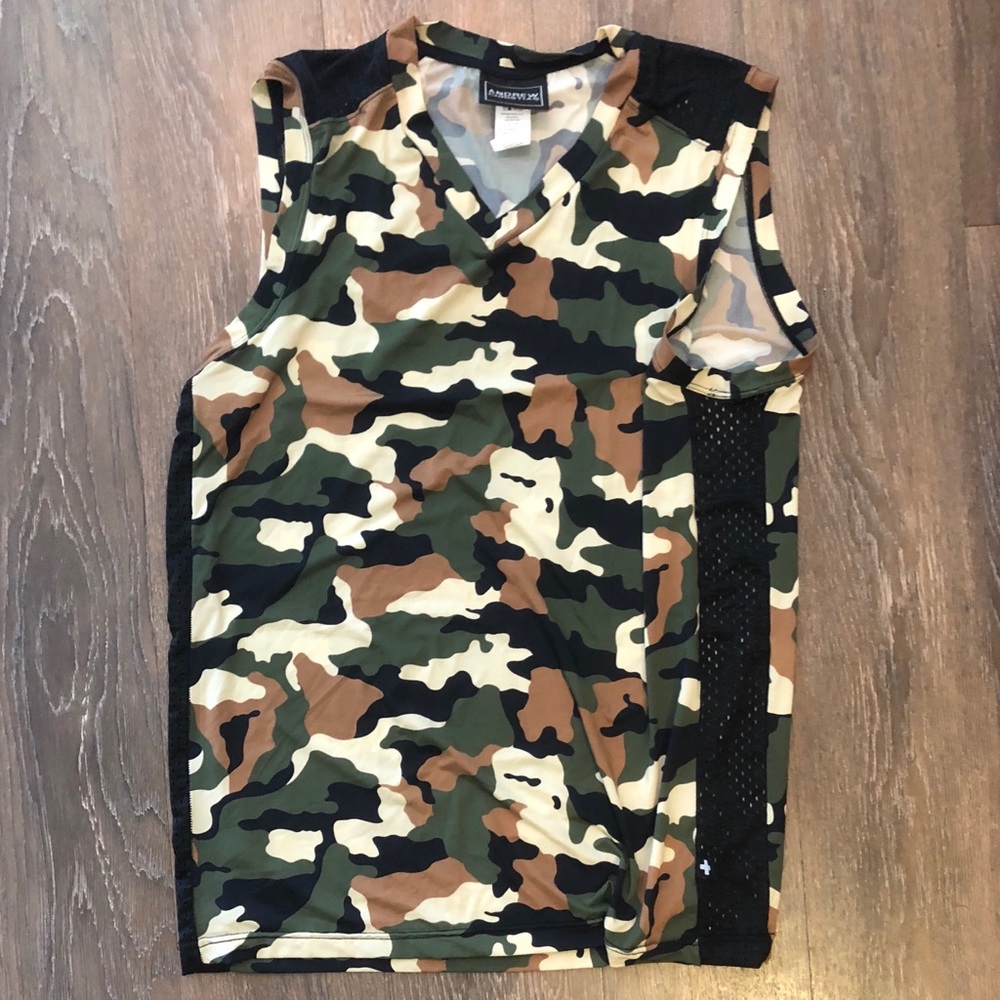 New Andrew Christian army tank top